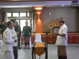 Wali Kota Jaya Negara Lantik IGN Eddy Mulya sebagai Sekda Kota Denpasar